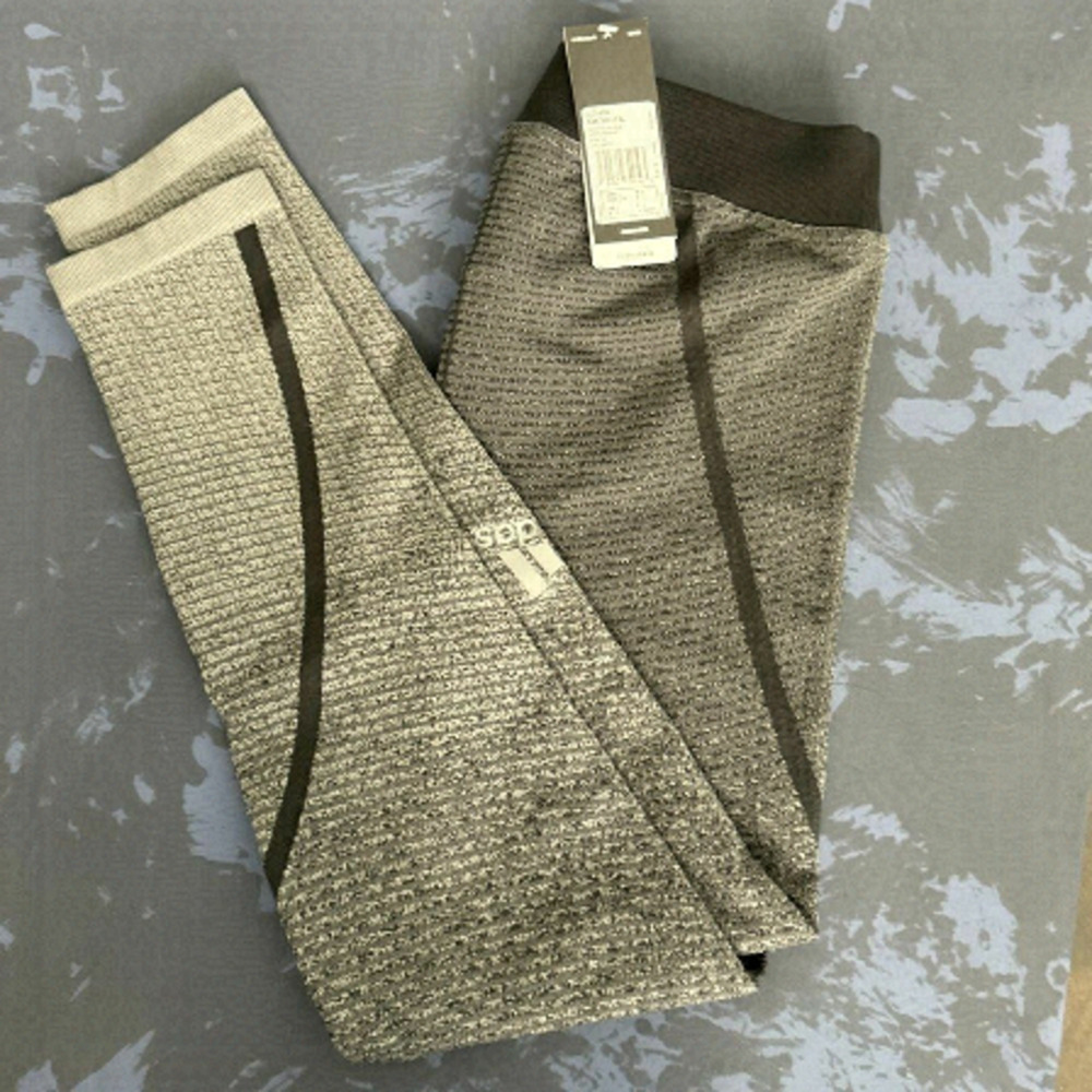 NWT Adidas Alphaskin Leggings, Grey Ombre, Size L